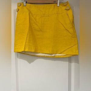 Banana Republic Vibrant Yellow Mini Skirt